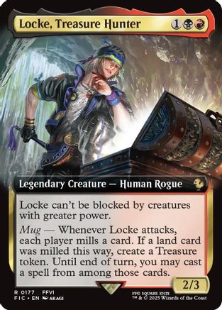 Locke, Treasure Hunter (Extended Art) (FIC-177) - Commander: FINAL FANTASY | Grognard Games