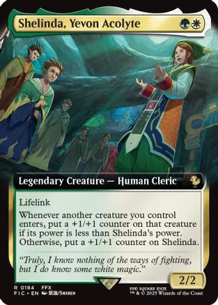 Shelinda, Yevon Acolyte (Extended Art) (FIC-184) - Commander: FINAL FANTASY Foil | Grognard Games