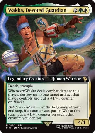 Wakka, Devoted Guardian (Extended Art) (FIC-190) - Commander: FINAL FANTASY Foil | Grognard Games