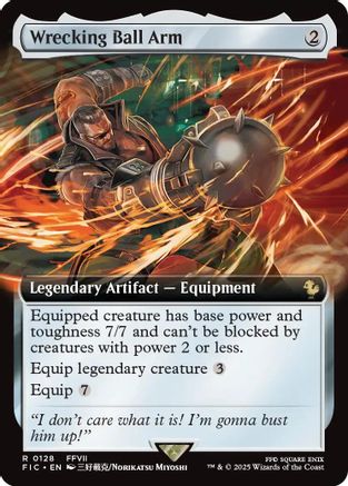 Wrecking Ball Arm (Extended Art) (FIC-128) - Commander: FINAL FANTASY Foil | Grognard Games