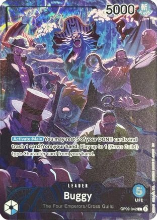 Buggy (English Version 2nd  Anniversary Set) (OP09-042) - One Piece Promotion Cards Foil | Grognard Games