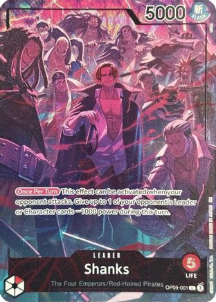 Shanks (English Version 2nd Anniversary Set) (OP09-001) - One Piece Promotion Cards Foil | Grognard Games