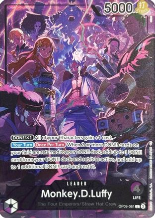 Monkey.D.Luffy (English Version 2nd Anniversary Set) (OP09-061) - One Piece Promotion Cards Foil | Grognard Games