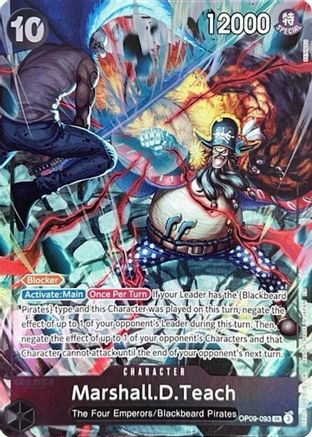 Marshall.D.Teach (093) (English Version 2nd Anniversary Set) (OP09-093) - One Piece Promotion Cards Foil | Grognard Games