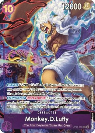 Monkey.D.Luffy (119) (English Version 2nd Anniversary Set) (OP05-119) - One Piece Promotion Cards Foil | Grognard Games
