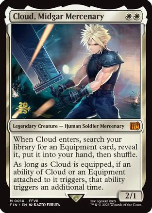 Cloud, Midgar Mercenary (PRE-010) - Prerelease Cards Foil | Grognard Games