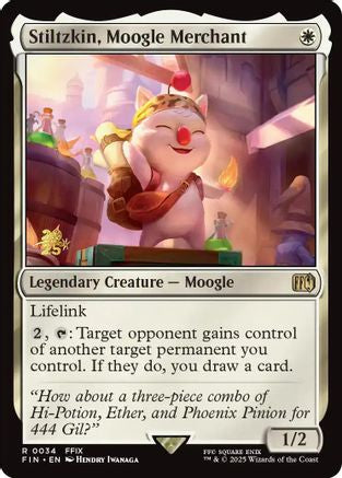 Stiltzkin, Moogle Merchant (PRE-034) - Prerelease Cards Foil | Grognard Games