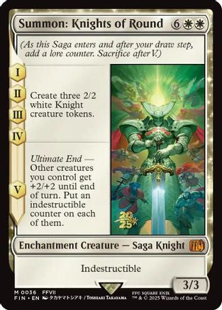 Summon: Knights of Round (PRE-036) - Prerelease Cards Foil | Grognard Games