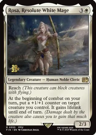 Rosa, Resolute White Mage (PRE-555) - Prerelease Cards Foil | Grognard Games