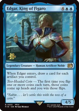 Edgar, King of Figaro (PRE-051) - Prerelease Cards Foil | Grognard Games