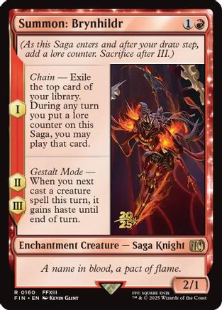 Summon: Brynhildr (PRE-160) - Prerelease Cards Foil | Grognard Games