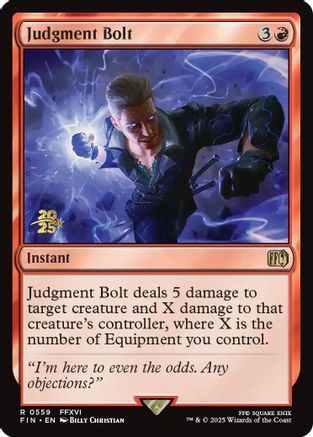 Judgment Bolt (PRE-559) - Prerelease Cards Foil | Grognard Games