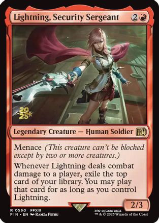 Lightning, Security Sergeant (PRE-560) - Prerelease Cards Foil | Grognard Games