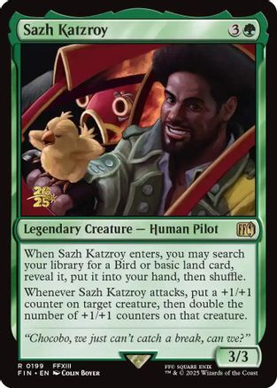 Sazh Katzroy (PRE-199) - Prerelease Cards Foil | Grognard Games