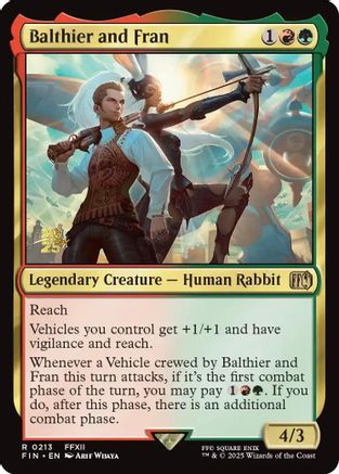 Balthier and Fran (PRE-213) - Prerelease Cards Foil | Grognard Games
