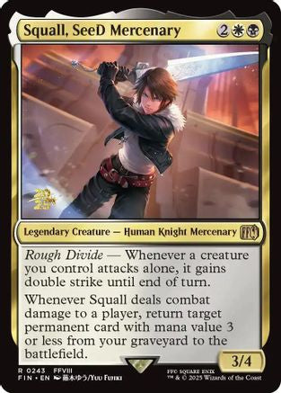 Squall, SeeD Mercenary (PRE-243) - Prerelease Cards Foil | Grognard Games