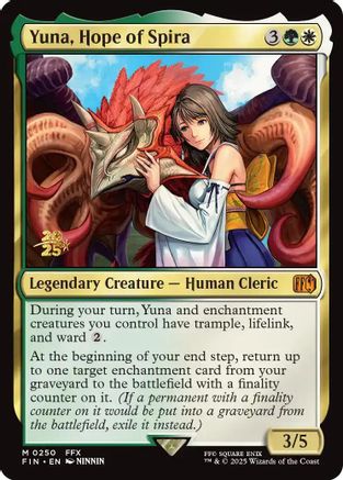 Yuna, Hope of Spira (PRE-250) - Prerelease Cards Foil | Grognard Games