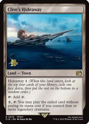 Clive's Hideaway (PRE-275) - Prerelease Cards Foil | Grognard Games