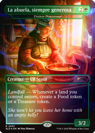 La abuela, siempre generosa - Tireless Provisioner (Rainbow Foil) (SLD-2057) - Secret Lair Drop Series Foil | Grognard Games