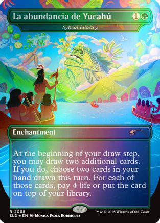 La abundancia de Yucahú - Sylvan Library (Rainbow Foil) (SLD-2058) - Secret Lair Drop Series Foil | Grognard Games