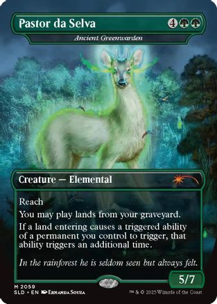 Pastor da Selva - Ancient Greenwarden (SLD-2059) - Secret Lair Drop Series | Grognard Games