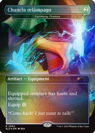 Chancla relámpago - Lightning Greaves (Rainbow Foil) (SLD-2062) - Secret Lair Drop Series Foil | Grognard Games