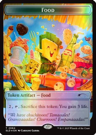 Food Token (2064) (Rainbow Foil) (SLD-2064) - Secret Lair Drop Series Foil | Grognard Games