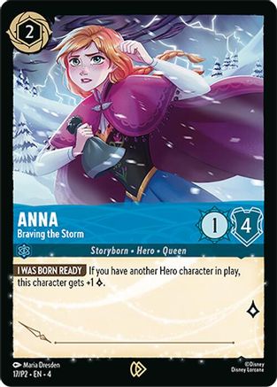 Anna - Braving the Storm (17/P2) - Disney Lorcana Promo Cards | Grognard Games