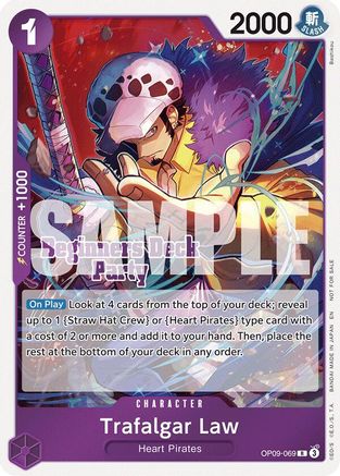 Trafalgar Law (Beginners Deck Party [ST-23] - [ST-28] Participation Pack) (OP09-069) - One Piece Promotion Cards | Grognard Games