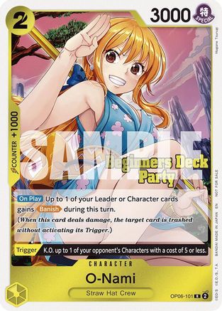 O-Nami (Beginners Deck Party [ST-23] - [ST-28] Participation Pack) (OP06-101) - One Piece Promotion Cards | Grognard Games