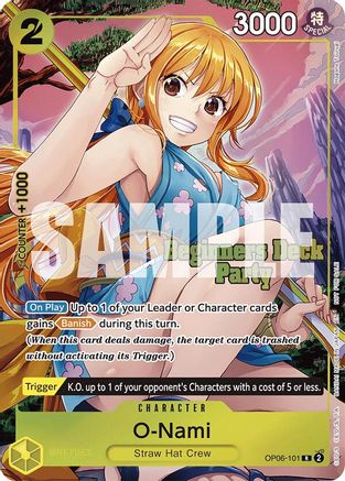 O-Nami (Beginners Deck Party [ST-23] - [ST-28] Winner Pack) (OP06-101) - One Piece Promotion Cards Foil | Grognard Games