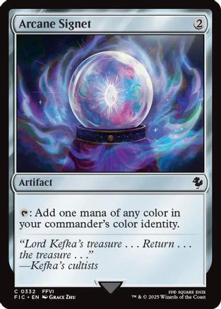 Arcane Signet (0332) (Surge Foil) (FIC-332) - Commander: FINAL FANTASY Foil | Grognard Games