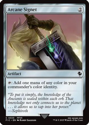 Arcane Signet (0333) (Surge Foil) (FIC-333) - Commander: FINAL FANTASY Foil | Grognard Games