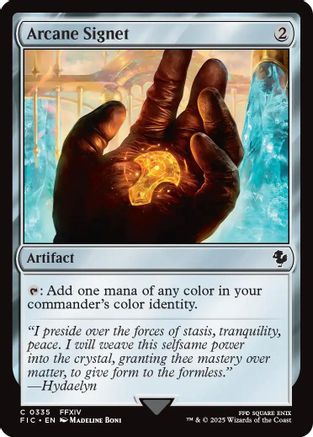 Arcane Signet (0335) (Surge Foil) (FIC-335) - Commander: FINAL FANTASY Foil | Grognard Games