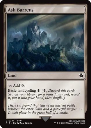 Ash Barrens (Surge Foil) (FIC-374) - Commander: FINAL FANTASY Foil | Grognard Games