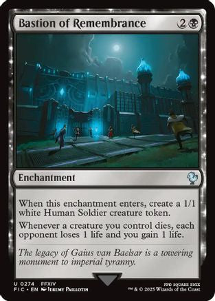 Bastion of Remembrance (Surge Foil) (FIC-274) - Commander: FINAL FANTASY Foil | Grognard Games