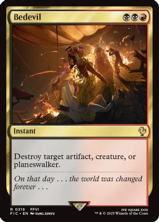 Bedevil (Surge Foil) (FIC-319) - Commander: FINAL FANTASY Foil | Grognard Games