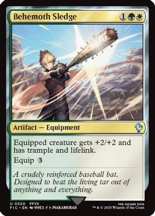 Behemoth Sledge (Surge Foil) (FIC-320) - Commander: FINAL FANTASY Foil | Grognard Games