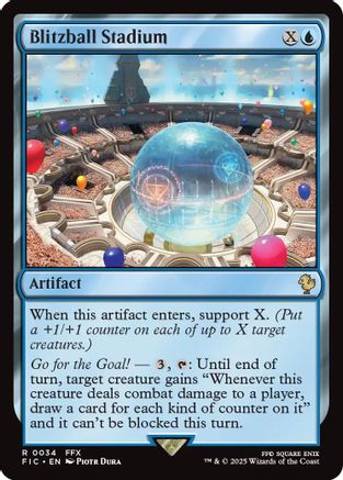 Blitzball Stadium (Surge Foil) (FIC-034) - Commander: FINAL FANTASY Foil | Grognard Games