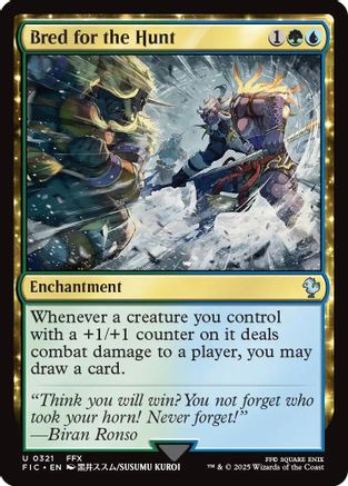 Bred for the Hunt (Surge Foil) (FIC-321) - Commander: FINAL FANTASY Foil | Grognard Games