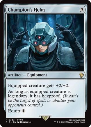 Champion's Helm (Surge Foil) (FIC-337) - Commander: FINAL FANTASY Foil | Grognard Games