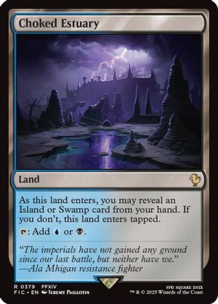 Choked Estuary (Surge Foil) (FIC-379) - Commander: FINAL FANTASY Foil | Grognard Games