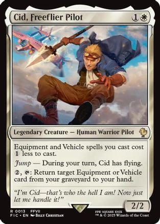 Cid, Freeflier Pilot (Surge Foil) (FIC-013) - Commander: FINAL FANTASY Foil | Grognard Games