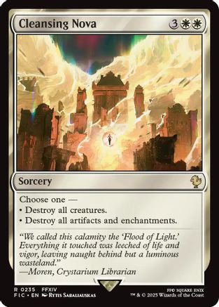 Cleansing Nova (Surge Foil) (FIC-235) - Commander: FINAL FANTASY Foil | Grognard Games