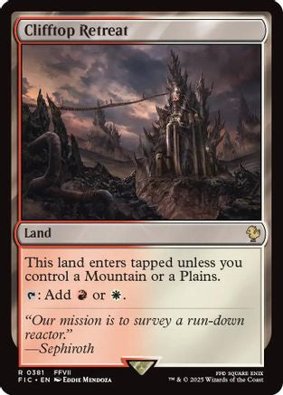Clifftop Retreat (Surge Foil) (FIC-381) - Commander: FINAL FANTASY Foil | Grognard Games