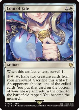 Coin of Fate (Surge Foil) (FIC-015) - Commander: FINAL FANTASY Foil | Grognard Games