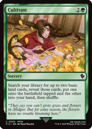 Cultivate (Surge Foil) (FIC-300) - Commander: FINAL FANTASY Foil | Grognard Games