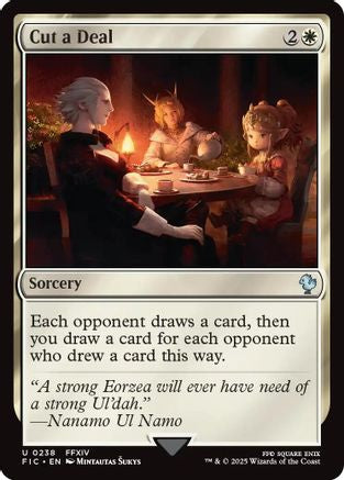 Cut a Deal (Surge Foil) (FIC-238) - Commander: FINAL FANTASY Foil | Grognard Games