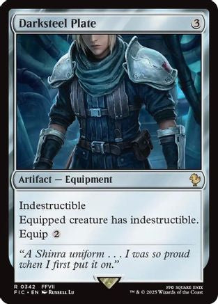Darksteel Plate (Surge Foil) (FIC-342) - Commander: FINAL FANTASY Foil | Grognard Games