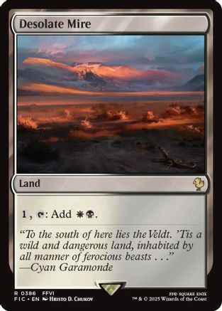 Desolate Mire (Surge Foil) (FIC-386) - Commander: FINAL FANTASY Foil | Grognard Games